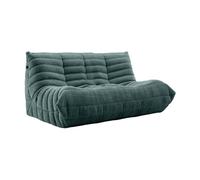 Divano Caterpillar Lazy Sofa, poltrona da pavimento oversize, morbida e delicata sulla pelle, con trama plissettata, for soggiorno, camera da letto, salone, ufficio.(Dark green,180*100*75cm)