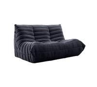 Divano Caterpillar Lazy Sofa, poltrona da pavimento oversize, morbida e delicata sulla pelle, con trama plissettata, for soggiorno, camera da letto, salone, ufficio.(Dark grey,140*100*75cm)