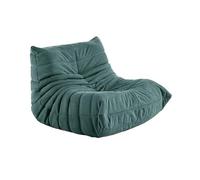Divano Caterpillar Lazy Sofa, poltrona da pavimento oversize, morbida e delicata sulla pelle, con trama plissettata, for soggiorno, camera da letto, salone, ufficio.(Dark green,83*93*65cm)