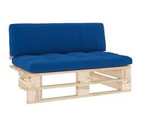 Divano Centrale Giardino su Pallet Legno Pino Impregnato, 110x65x55 Cm,