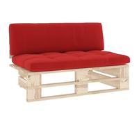 Divano Centrale Giardino su Pallet Legno Pino Impregnato 110x65x55 cm
