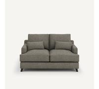 Divano compatto in tweed, Alwine Marrone 2 posti