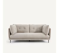Divano compatto in tweed, Botero Beige 3 posti