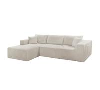 Divano componibile a forma di L con chaise longue per appartamento, studio, ufficio, camera da letto, design moderno