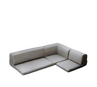 Divano componibile angolare a forma di L, con nastro antiscivolo, set per divano a pavimento basso (grigio scuro, 173 x 36 cm)