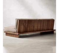 Divano componibile componibile, divano moderno con struttura in legno metà secolo, tessuto imbottito per soggiorno, casa, uffici e sale conferenze, 209,8 cm