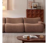 Divano componibile componibile, moderno in ciniglia, divano curvo profondo, design a forma di pane, per camera da letto o appartamento, nessuna installazione richiesta