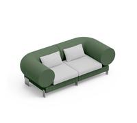 Divano componibile dallo stile pop Rhor Combo 2 Dimensioni 218x109x h 72 cm - Kg 68 Colore VERDE SMERALDO