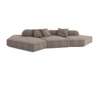 Divano componibile sovradimensionato, divano angolare curvo modulare, schiuma ad alta resilienza, design elegante per il massimo comfort, divano nuvola minimalista