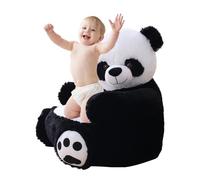 Divano con braccioli Panda, poltrona in peluche Panda per bambini,Poltrona imbottita in peluche Divano per bambini seduto | Sedile di supporto per animali, morbido divano imbottito per per rag