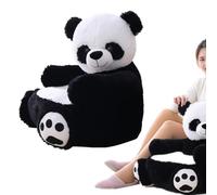 Divano con braccioli Panda, poltrona in peluche Panda per bambini - Poltrona per bambini con panda imbottito in peluche | Poltrona da lettura per , morbido sedile di supporto per animali per ba