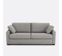 Divano convertibile, 2, 3 o 4 posti, Comfort Bultex®, in cotone e lino, TIMOR Grigio 4 posti