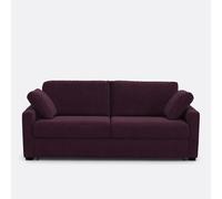 Divano convertibile 2, 3 o 4 posti, Comfort Bultex®, in velluto, TIMOR Rosso 4 posti
