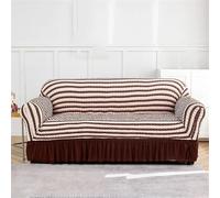 divano copertura l forma, regalo del padre, Copridivano in seersucker con orlo a balze multicolore, diverse misure(Ztkjbh016,145x185cm)