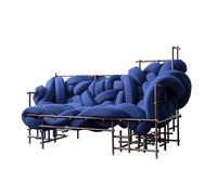 Divano curvo - Comodo divano a 3 posti moderno tessuto per il tempo libero per soggiorno, camera da letto, casa, ufficio, caffetteria, studio fotografico, galleria d'arte