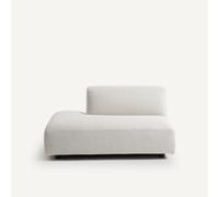 Divano da giardino piccolo modello Natté, Leki Beige mezzo divano destro
