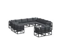 DIVANO DA GIARDINO VIDAXL Alluminio, 71x353x353 cm