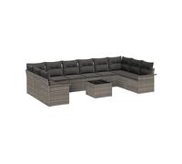 DIVANO DA GIARDINO VIDAXL Divano modulare vidaXL, 11 pezzi, Polirattan, 37 x 55 x 55 cm