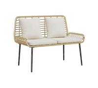 DIVANO DA GIARDINO VIDAXL Panchina da , Polyrattan, 63x109x83 cm