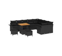 DIVANO DA GIARDINO VIDAXL Polyrattan, 71x80x80 cm