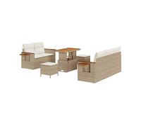 DIVANO DA GIARDINO VIDAXL Set da 10 pezzi, Polyrattan, 85x179x179 cm