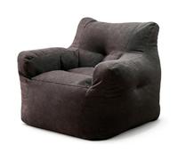 Divano da pavimento con braccioli, divano portatile a un posto con tasca laterale, design per camera da letto, soggiorno, balcone, casa, ufficio, perfetto per un comodo relax