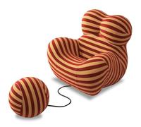 Divano da pavimento in memory foam, sedia moderna Luxe Lazy, divano ergonomico a bolle per soggiorno, camera da letto, salotto, seduta singola per il tempo libero, rosso