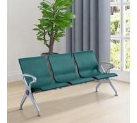 Divano da ufficio a 3 posti con braccioli e schienale alto, comodo panca per sala d'attesa per cliniche, ospedali, saloni e banche, soluzione ideale per gli ospiti