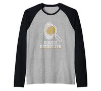 Divano Detective Hobbyist Investigazione Appassionato Detective Maglia con Maniche Raglan