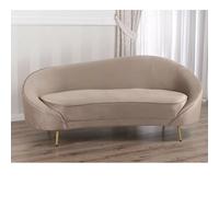 Divano Dormeuse Chaise Longue 2 Posti in Velluto Rosa, Verde, Grigio, Tortora, Nero Art Déco