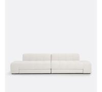 Divano dritto, 5 posti, 4 in 1, in tessuto bou ine, FANO Beige 4 posti