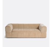 Divano dritto in velluto premium 3 posti, LIZZY Beige 3 posti