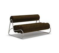 Divano Fave Per 2 Persone Cromo/Un Mariosirtori/Alpaca 1110