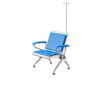 Divano for sala d'attesa, poltrona for infusione con supporto for flebo, panca d'attesa con braccioli, for ospedale, aeroporto, centro commerciale, banca, scuola, barbiere(Blue,65*65*78CM)
