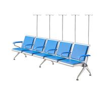 Divano for sala d'attesa, poltrona for infusione con supporto for flebo, panca d'attesa con braccioli, for ospedale, aeroporto, centro commerciale, banca, scuola, barbiere(Blue,290*65*78CM)