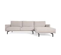 Divano Galene 4 posti con chaise longue destro beige 314 cm FSC Mix Credit