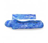 Divano Gonfiabile Ad Aria, Con Copertura Parasole, 190x75 Cm, Poltrona Gonfiabile Impermeabile, Lettino Ad Aria Con Ombrellone, Senza Pompa, Per Il Campeggio Escursione Sulla Spiaggia In Cortile