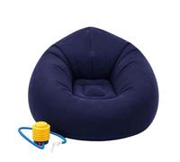 Divano Gonfiabile Divano Pieghevole Leggero Confortevole Lavabile | Divano Gonfiabile da Relax All'Aperto per Soggiorno Serate Cinema Viaggi Giardino Terrazza Balcone Interni Camera Blu scuro