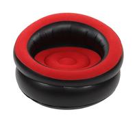 Divano gonfiabile flatable Flocking Air Sofa Simple Inflatable Chair for Living Room Bedroom Reading Room Office Balcony Travel (Red Black)
