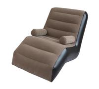 Divano gonfiabile in PVC morbido pieghevole pigro divano per casa letto interno esterno marrone