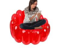 Divano gonfiabile in PVC, pieghevole, compatto, stile pouf, per esterni, con supporto per piscine, feste, giochi, salone, campeggio