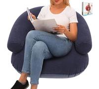 Divano gonfiabile per esterni - soffice poltrona da divano in peluche, struttura stabile con braccioli, pratica per bambini e adulti, perfetta per soggiorno, campeggio, sala giochi, dormitorio,