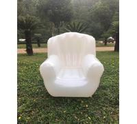 Divano gonfiabile per interni ed esterni, divano leggero per feste, cortile e stanze, sedia gonfiabile per il massimo comfort e relax (bianco)