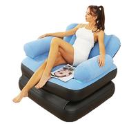Divano gonfiabile portatile con braccioli, design convertibile | Divano reclinabile pieghevole, materasso per dormire esplosivo, sedia per viaggi e soggiorno