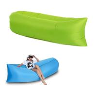 Divano gonfiabile, sedia a sdraio gonfiabile impermeabile, sedia da campeggio all'aperto, divano portatile, per campeggio, spiaggia, giardino, piscina, escursionismo, picnic (verde)