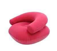 Divano gonfiabile - seduta floccata gonfiabile da gioco (73 cm di larghezza), sedile ad aria portatile, per interni ed esterni, campeggio, giardino, elegante tessuto morbido in peluche, poltrona