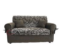 DIVANO IMBOTTITO 2 POSTI 3 POSTI LETTO IN TESSUTO COMPLETAMENTE SFODERABILE GREY