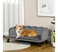 Divano Imbottito per Cani Taglia Medio-Grande Max. 25kg con Rivestimento Morbido, Sfoderabile e Lavabile Description:"Andare a cuccia" ha tutto un altro significato con questo divanetto per cani PawHu