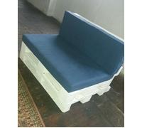 Divano in legno 120x80 con Pallet Bancali EUR EPAL arredamento NUOVO