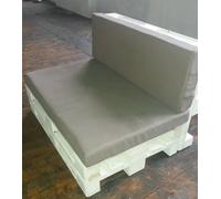 Divano in legno 120x80 con Pallet Bancali EUR EPAL con schienale ripiegabile